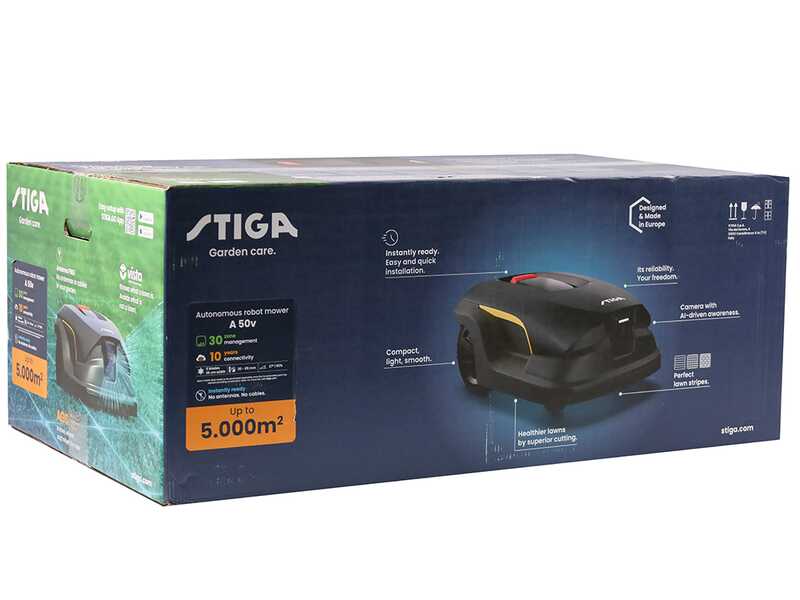 Stiga Vista A 50v - M&auml;hroboter - ohne Begrenzungskabel - mit 10 Ah E-Power Akku