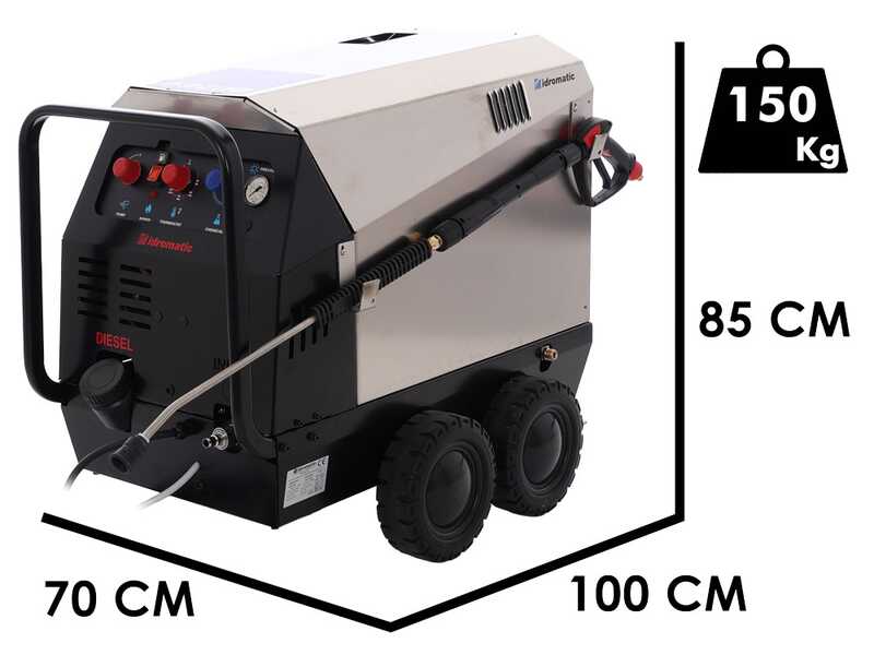 Idromatic Astra 200.15 - Hei&szlig;wasser-Hochdruckreiniger 400 V  - 200 bar - 900 l/h
