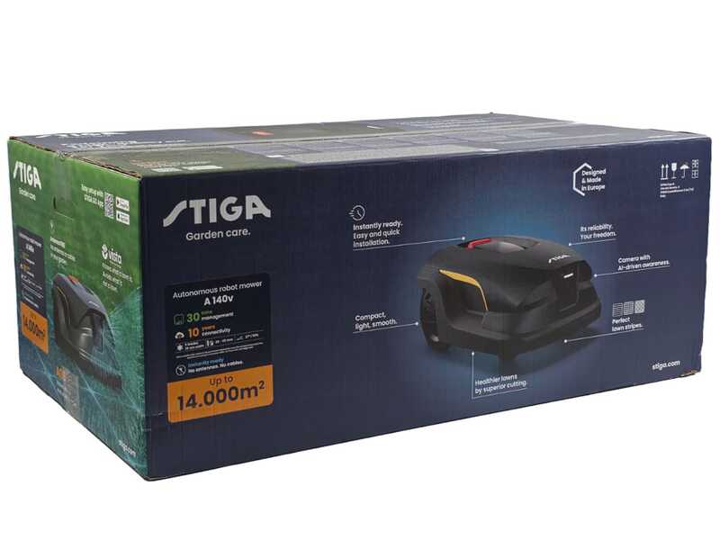 Stiga Vista A 140v - M&auml;hroboter - einfache Installation - mit E-Power-Akku 14 Ah