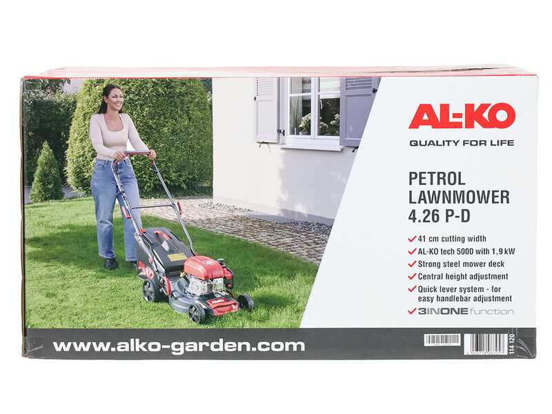 Al-Ko Easy 4.26 P-D - 3-in-1-Benzin-Rasenm&auml;her - AL-KO Tech 5000 Motor 131ccm