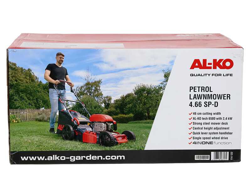 Al-Ko Easy 4.66 SP-D - Benzin-Rasenm&auml;her - 4 in 1 - Motor AL-KO Tech 6500 149ccm
