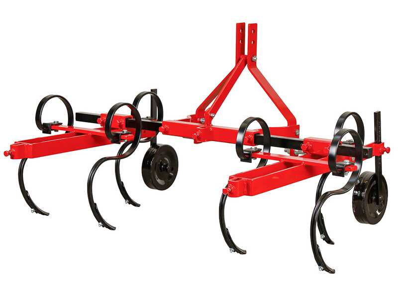 VBR-T3- Leichtgrubber - 6 Zinken - Rahmen 150 cm - f&uuml;r Traktoren mit Dreipunktaufnahme