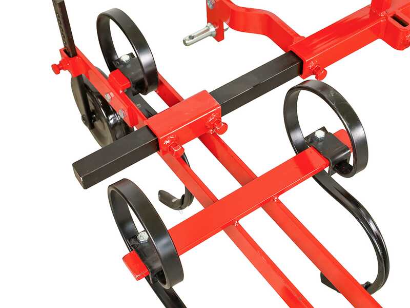 VBR-T3- Leichtgrubber - 6 Zinken - Rahmen 150 cm - f&uuml;r Traktoren mit Dreipunktaufnahme