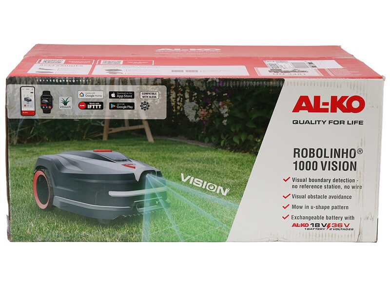 AL-KO Robolinho 1000 VISION Comfort - M&auml;hroboter - ohne Begrenzungskabel mit intelligenter Navigation