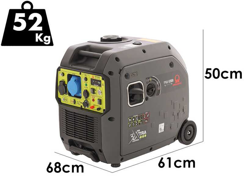 Pramac PMi 6500 &ndash; Stromerzeuger&ndash; 6,5 kW &ndash; 6 kW Gleichstrom, einphasig 230V &ndash; inklusive ATS-Schalttafel