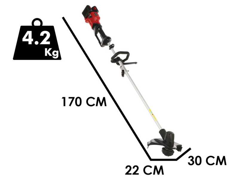 Geotech X-Line BC-40V - Akku-Motorsense - 40V - OHNE AKKU UND LADEGER&Auml;T