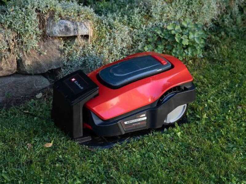Einhell FREELEXO 800 LCD BT &ndash; M&auml;hroboter mit Begrenzungskabel &ndash; 18 V, 2 Ah Lithium Akku