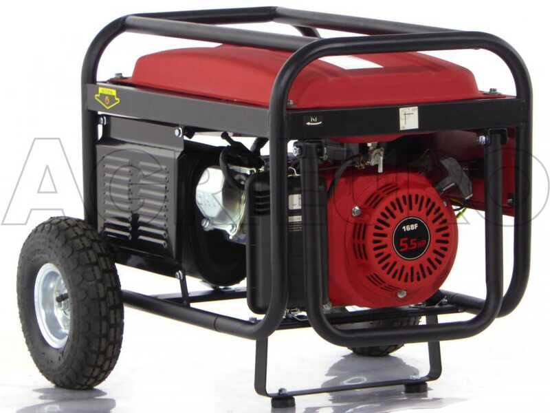 GeoTech GGA2500 &ndash; Stromgenerator auf R&auml;dern mit AVR 2,1 kW &ndash; Dauerleistung 2 kW 230V