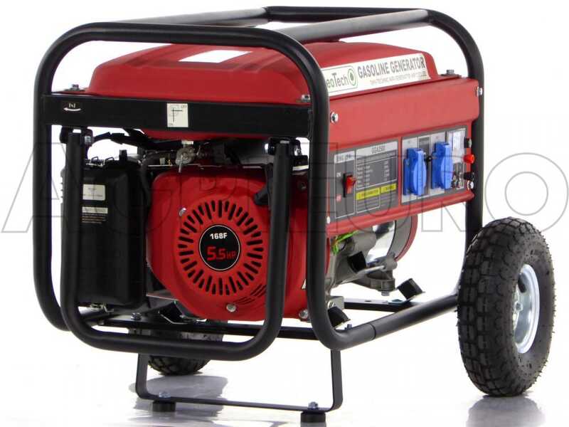 GeoTech GGA2500 &ndash; Stromgenerator auf R&auml;dern mit AVR 2,1 kW &ndash; Dauerleistung 2 kW 230V