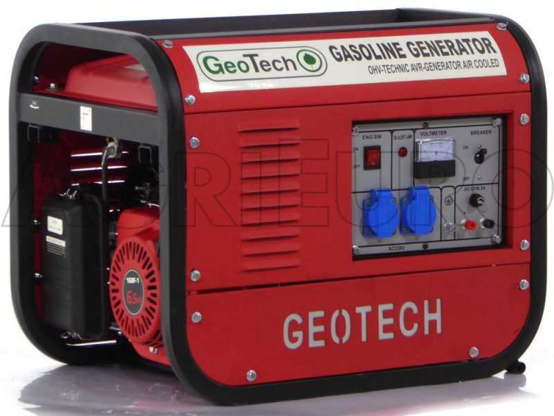 GeoTech GGSA3000 - Benzin-Stromerzeuger mit AVR-Regelung 2.7 kW - Dauerleistung 2.5 kW - 230V
