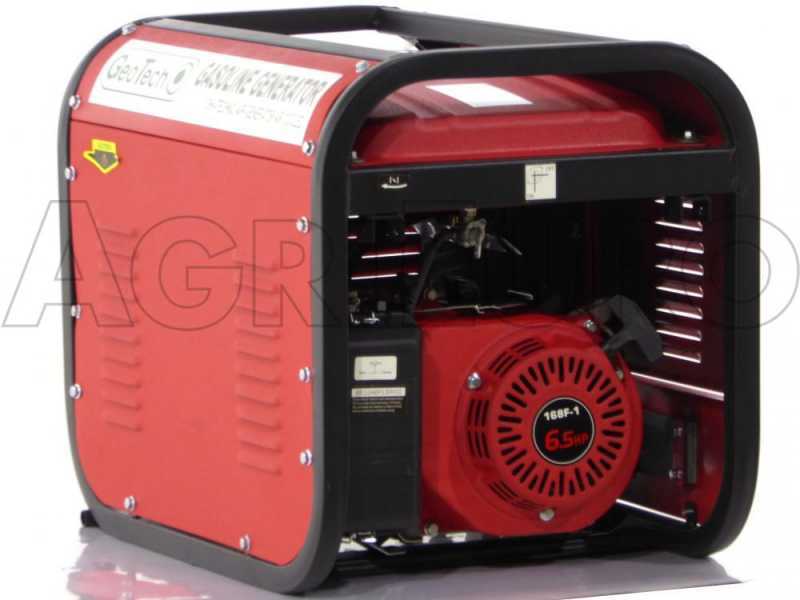 GeoTech GGSA3000 - Benzin-Stromerzeuger mit AVR-Regelung 2.7 kW - Dauerleistung 2.5 kW - 230V