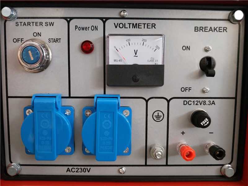 GeoTech GGSA3000ES - Benzin-Stromerzeuger mit AVR-Regelung und Elektrostarter 2.7 kW - Dauerleistung 230V - 2.5 kW - 230V