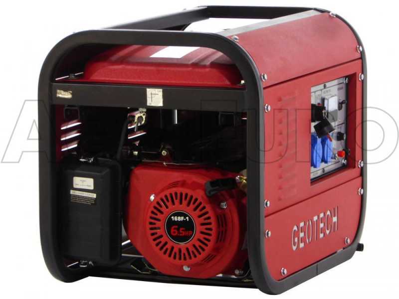 GeoTech GGSA3000ES - Benzin-Stromerzeuger mit AVR-Regelung und Elektrostarter 2.7 kW - Dauerleistung 230V - 2.5 kW - 230V