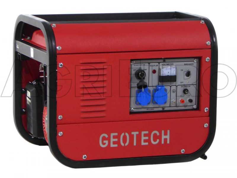 GeoTech GGSA3000ES - Benzin-Stromerzeuger mit AVR-Regelung und Elektrostarter 2.7 kW - Dauerleistung 230V - 2.5 kW einphasig