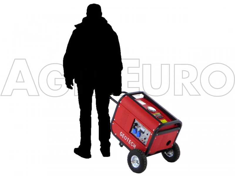 GeoTech GGSA3000ES - Stromerzeuger mit R&auml;dern und AVR-Regelung und Elektrostarter 2.7 kW - Dauerleistung 2.5 kW - 230V