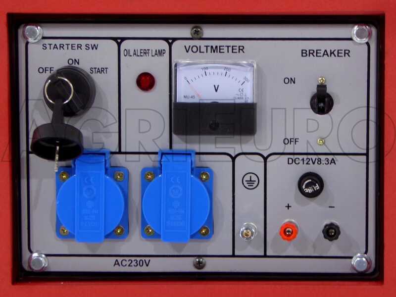 GeoTech GGSA3000ES - Stromerzeuger mit R&auml;dern und AVR-Regelung und Elektrostarter 2.7 kW - Dauerleistung 2.5 kW - 230V
