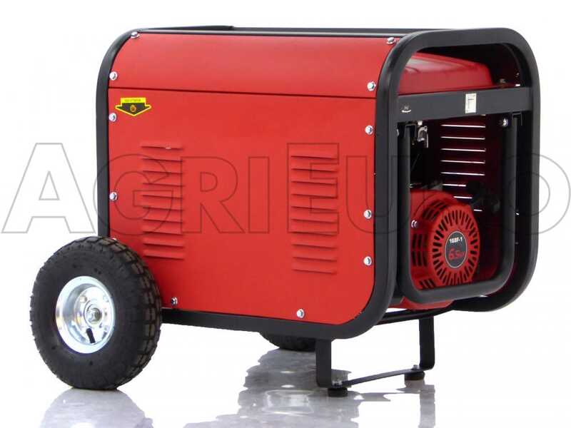 GeoTech GGSA3000ES - Stromerzeuger mit R&auml;dern und AVR-Regelung und Elektrostarter 2.7 kW - Dauerleistung 2.5 kW - 230V