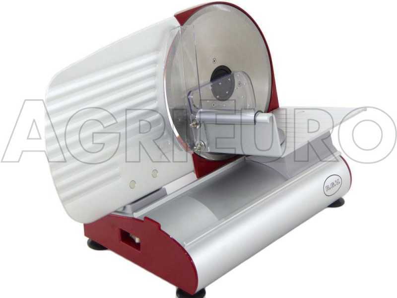 RGV Mary 220 Rot Aufschnittmaschine mit 220mm herausnehmbarem Messer, 200W Motor