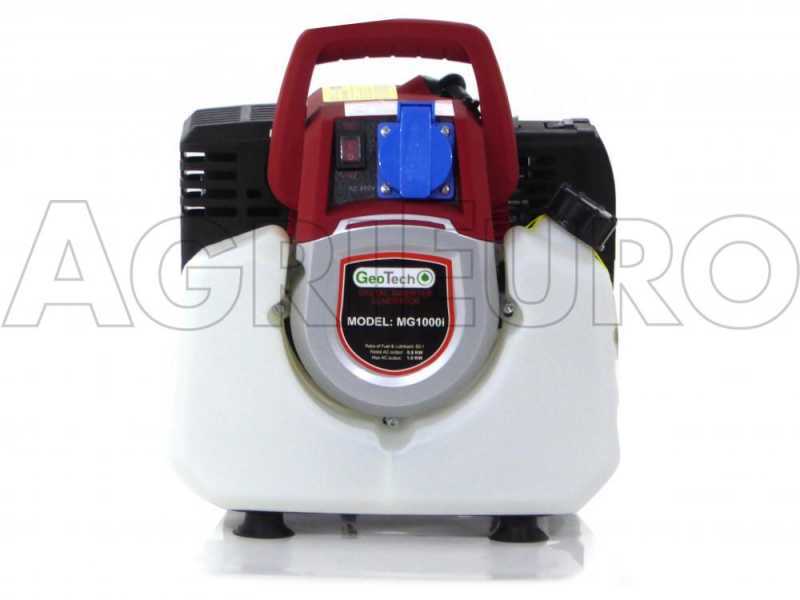 GeoTech MG1000i - Tragbarer leiser Inverter-Stromerzeuger 1 kW - Dauerleistung 0.8 kW - 230V