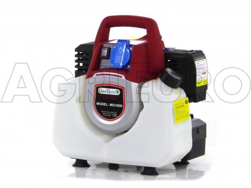 GeoTech MG1000i - Tragbarer leiser Inverter-Stromerzeuger 1 kW - Dauerleistung 0.8 kW - 230V