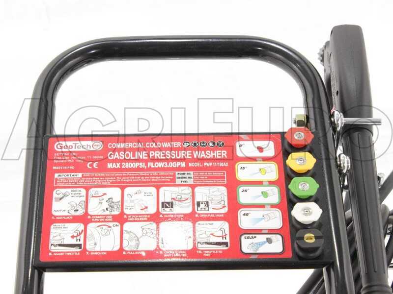 Hochdruckreiniger GeoTech Pro PWP 15/235 ZW mit Loncin Benzinmotor 270 ccm