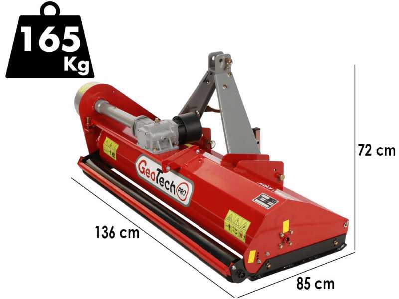 Mulcher f&uuml;r Kleintraktor GeoTech Pro LFM125 - Wiesenmulcher