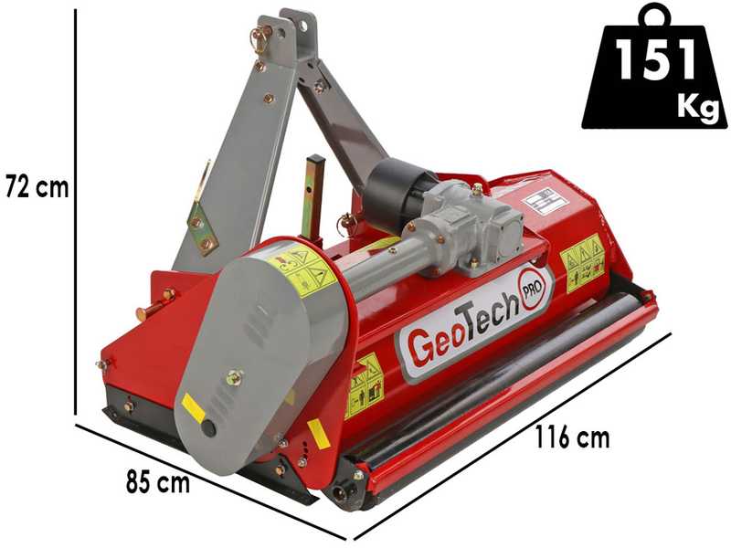 Mulcher f&uuml;r Kleintraktor GeoTech Pro LFM 105 - Wiesenmulcher