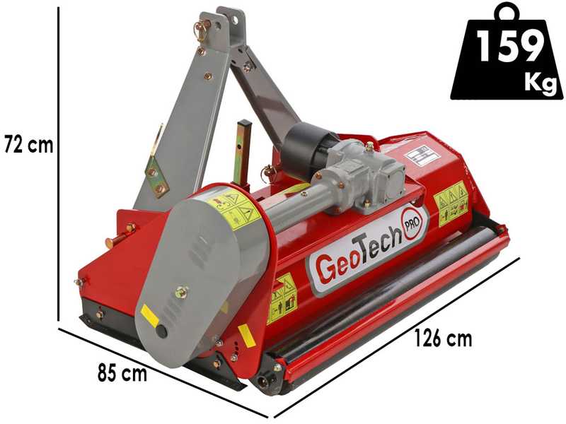 Mulcher f&uuml;r Kleintraktor GeoTech Pro LFM 115 - Wiesenmulcher