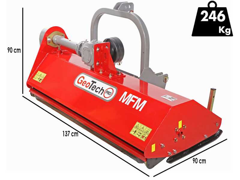 GeoTech-Pro MFM-125 &ndash; Traktor-Mulcher &ndash; Mittlere Serie