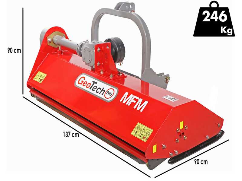 GeoTech-Pro MFM-125 &ndash; Traktor-Mulcher &ndash; Mittlere Serie