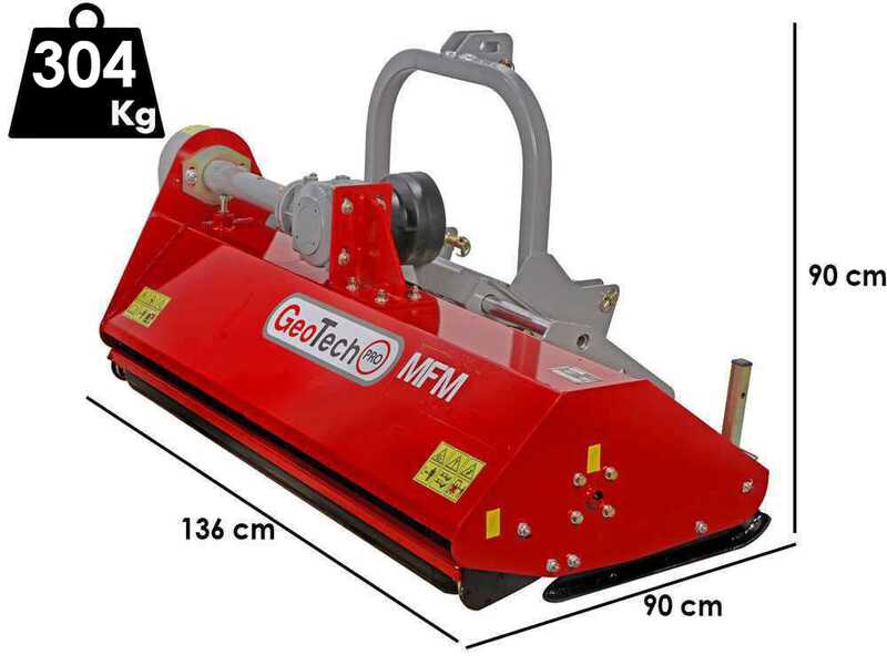 Mulcher für mittelschwere Einsätze GeoTech Pro MFM-125-H, hydraulische Verschiebung