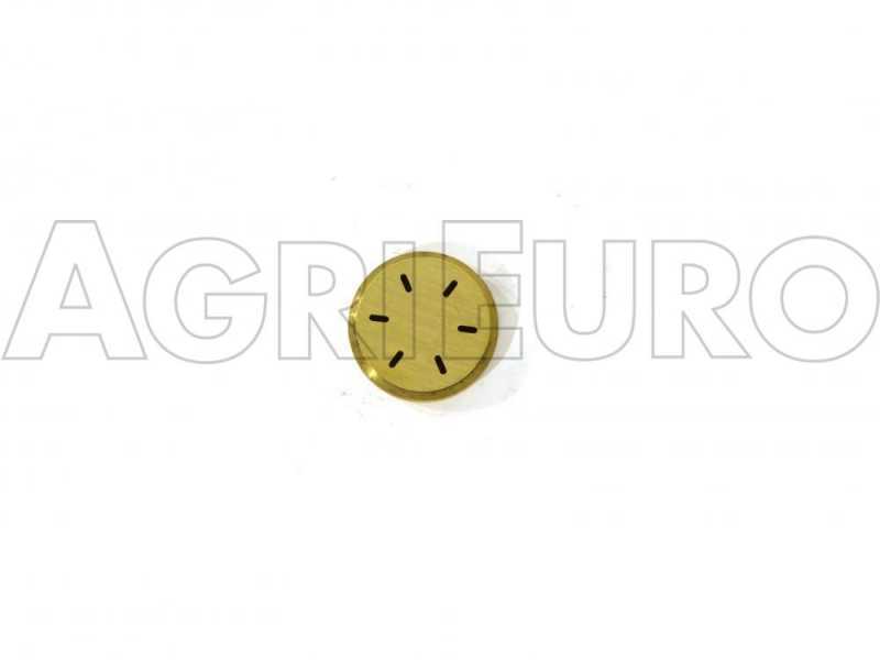 Messing Nudelaufsatz f&uuml;r 4 mm kleine TAGLIOLINI. Passend zur manuellen Nudelpresse