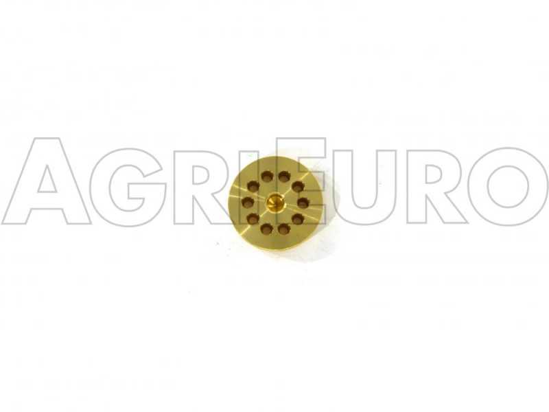 Messing Nudelvorsatz f&uuml;r 3 mm SPAGHETTI. Passend zur manuellen Nudelpresse