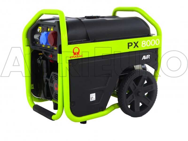 Pramac PX 8000 - Benzin Stromerzeuger 400V - 4.8 kW - mit R&auml;dern - E-Starter