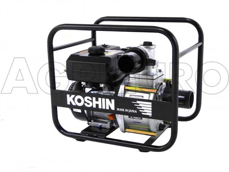 Benzinmotorpumpe Koshin STV-80X f&uuml;r Grauwasser mit 80 mm Anschl&uuml;ssen - Wasserpumpe