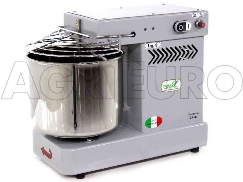 Famag IM 8/230 10 Geschwindigkeiten Silber &ndash; Spiralkneter 8 kg