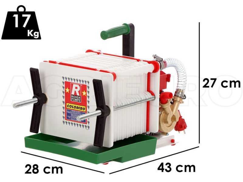 Rover Colombo 18 - Schichtenfilter mit Kartons und Platten - Pumpe aus Bronze