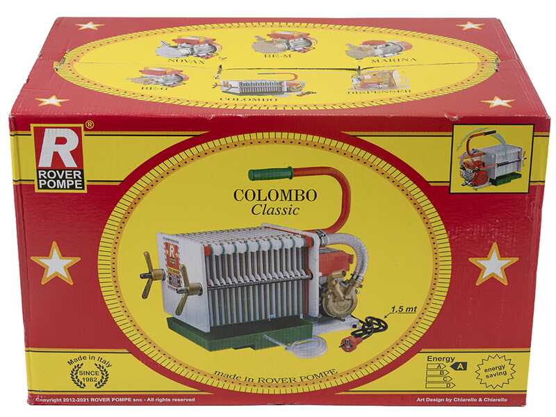 Rover Colombo 12 - Schichtenfilter mit Kartons und Platten - Pumpe aus Bronze