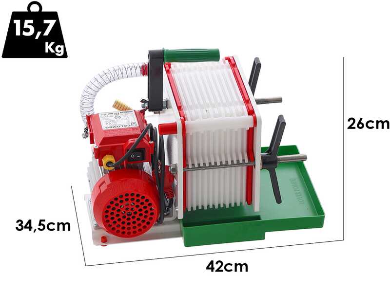 Rover Colombo 12 - Schichtenfilter mit Kartons und Platten - Pumpe aus Bronze