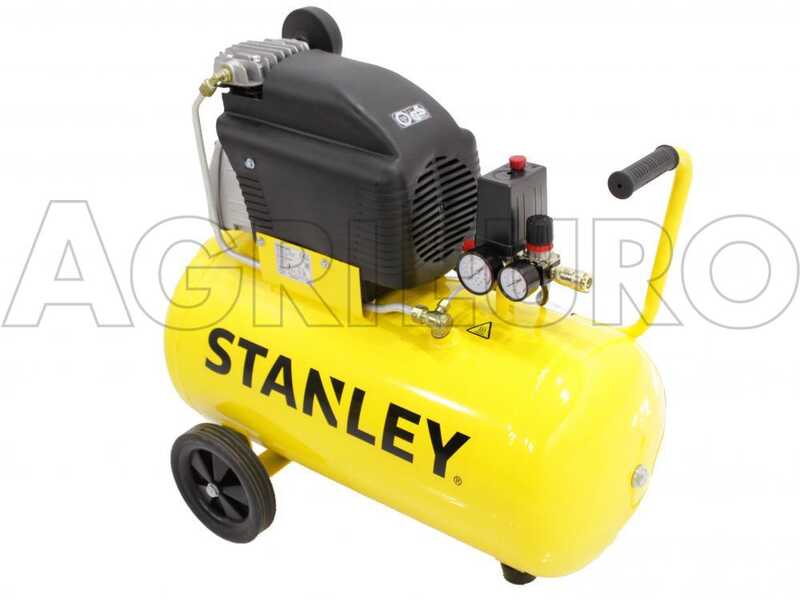 Stanley D210/8/50 - Elektrischer Kompressor mit Wagen - Motor 2 PS - 50 Lt