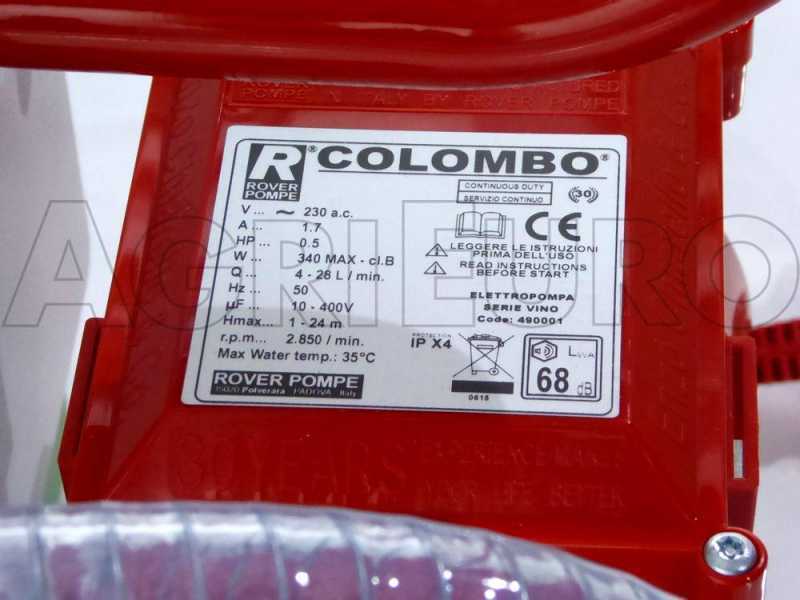 Rover Colombo 6 - Karton- und Plattenfilter &ndash; Pumpe aus Bronze