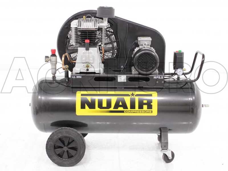Nuair NB/5,5 T/200 - Kompressor mit Riemenantrieb 400V - 5.5 PS - 200 Lt