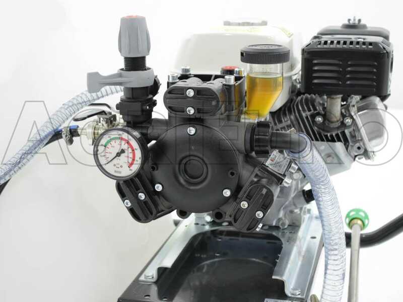 Kit Motorspr&uuml;hpumpe Comet APS 41 &ndash; Honda Motor GP 160 mit Wagen und 120 l Tank mit Anh&auml;ngerkupplung