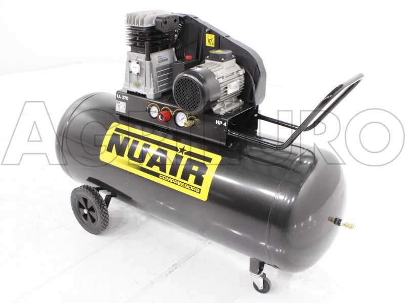 Nuair B 3800B/4T/270 TECH - 400V Kompressor mit Riemenantrieb - 5.5 PS - 270 Lt