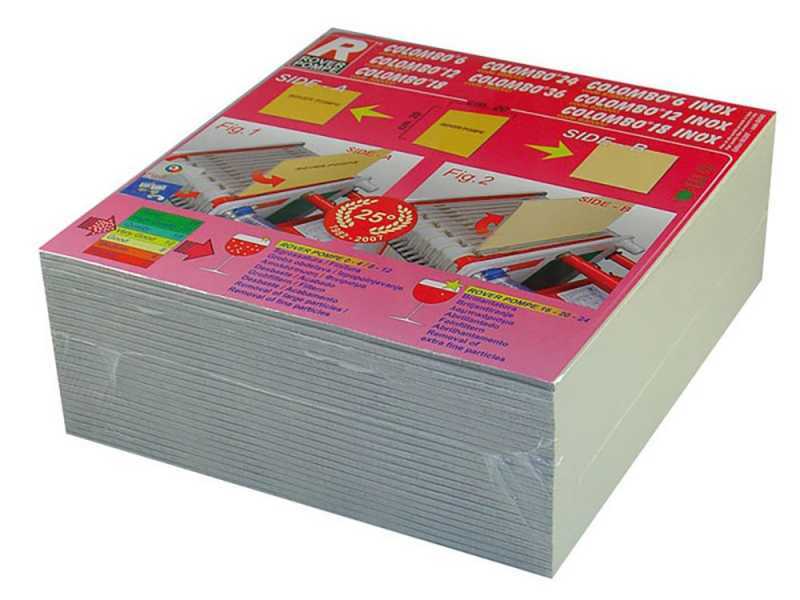 Sorte 4 - Filterkartons Rover f&uuml;r Weinfilterpumpen &ndash; 20 x 20 cm &ndash; 25 Stk.