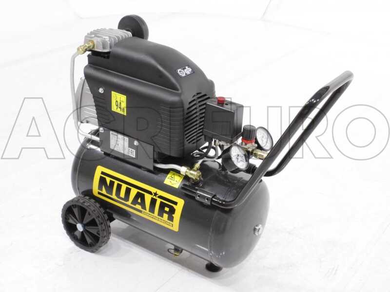 Nuair FC2/24 S - Elektrischer Kompressor mit Wagen - Motor 2 PS - 24 Lt - Druckluft