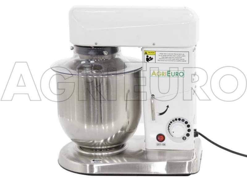 R&uuml;hrmaschine FP107 mit Wanne aus Edelstahl 7,5 L - Mehrzweckger&auml;t mit Schnellkupplung