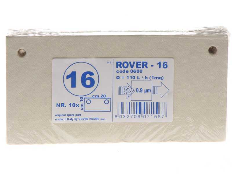 Sorte 16 - Filterkartons Rover f&uuml;r Pulcino Filterpumpen &ndash; 20 x 10 cm &ndash; 10 Stk