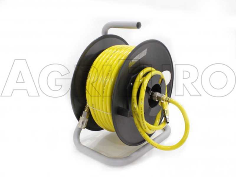 Schlauchtrommel STANLEY mit 20 meter Schlauch aus PVC f&uuml;r Druckluft
