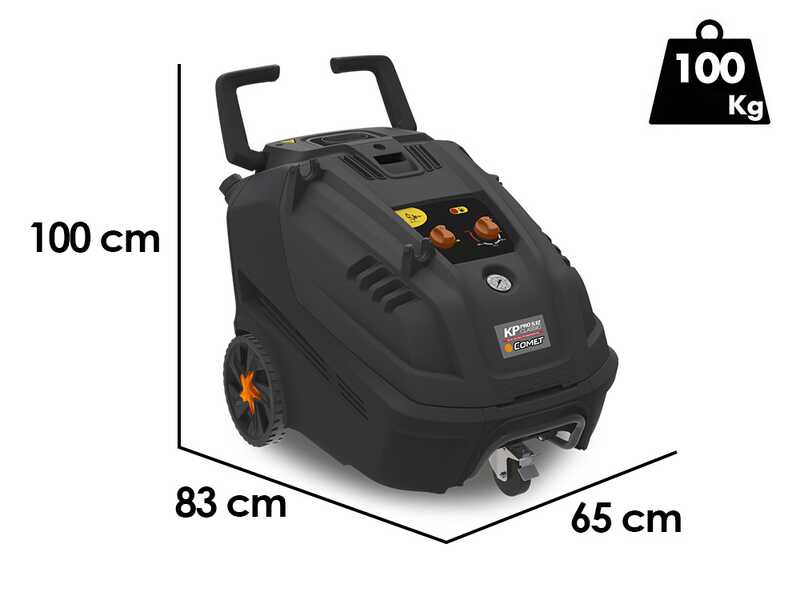 Hei&szlig;wasser-Hochdruckreiniger Comet KP PRO CLASSIC 5.12 12/200 T - 400V &ndash; Messingpumpe
